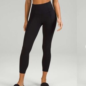 Lululemon Align Ribbed Panel High-Rise Tight 25", Black, 6